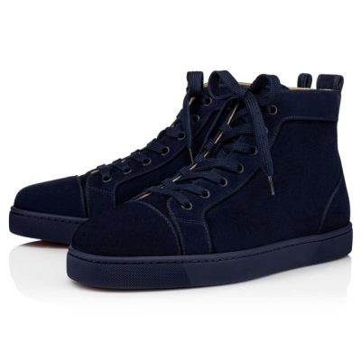 Zapatillas Louis Orlato Christian Louboutin Hombre - Azules Oscuro - 1215160V108